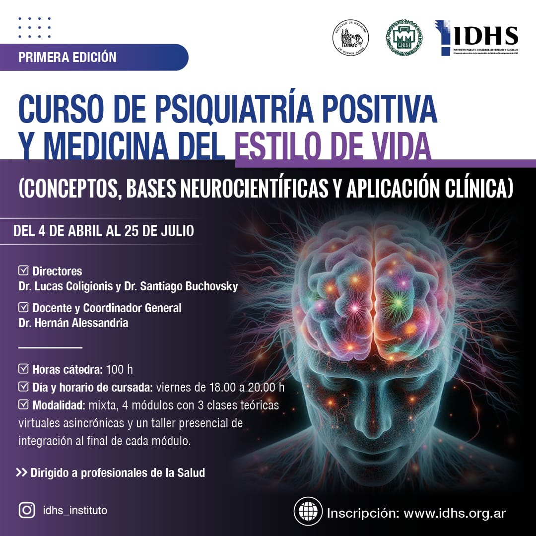 Curso de Psiquiatría Positiva CABA – Módulo 4 – clase