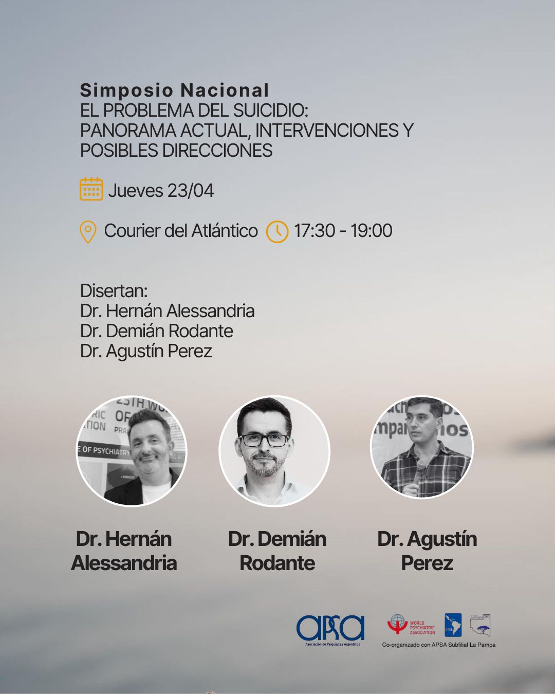 APSA XXXIX Congreso Argentino de Psiquiatría y Salud Mental, SIMPOSIO NACIONAL, Capítulo Suicidología.